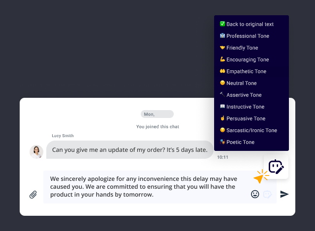 AI Rephrase QuickBlox