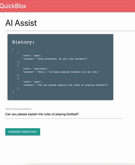 AI Answer Assist feature in Web app