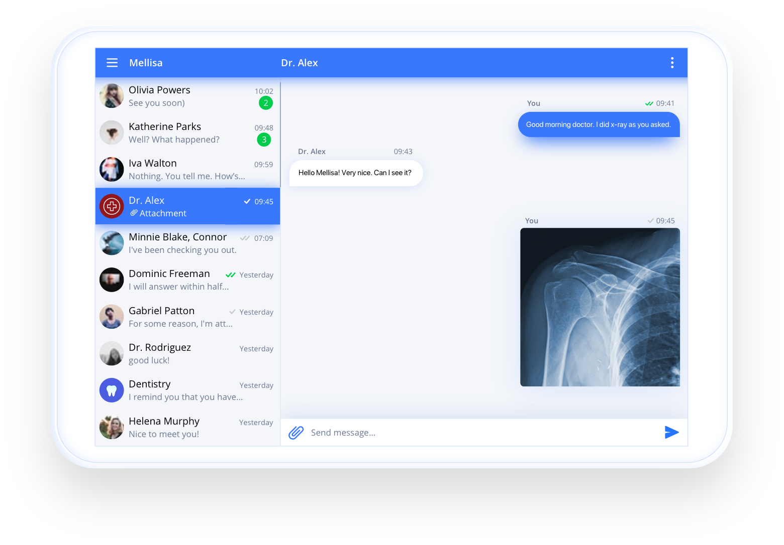 QuickBlox healthcare-chat-feature