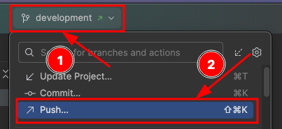 Android Studio dashboard