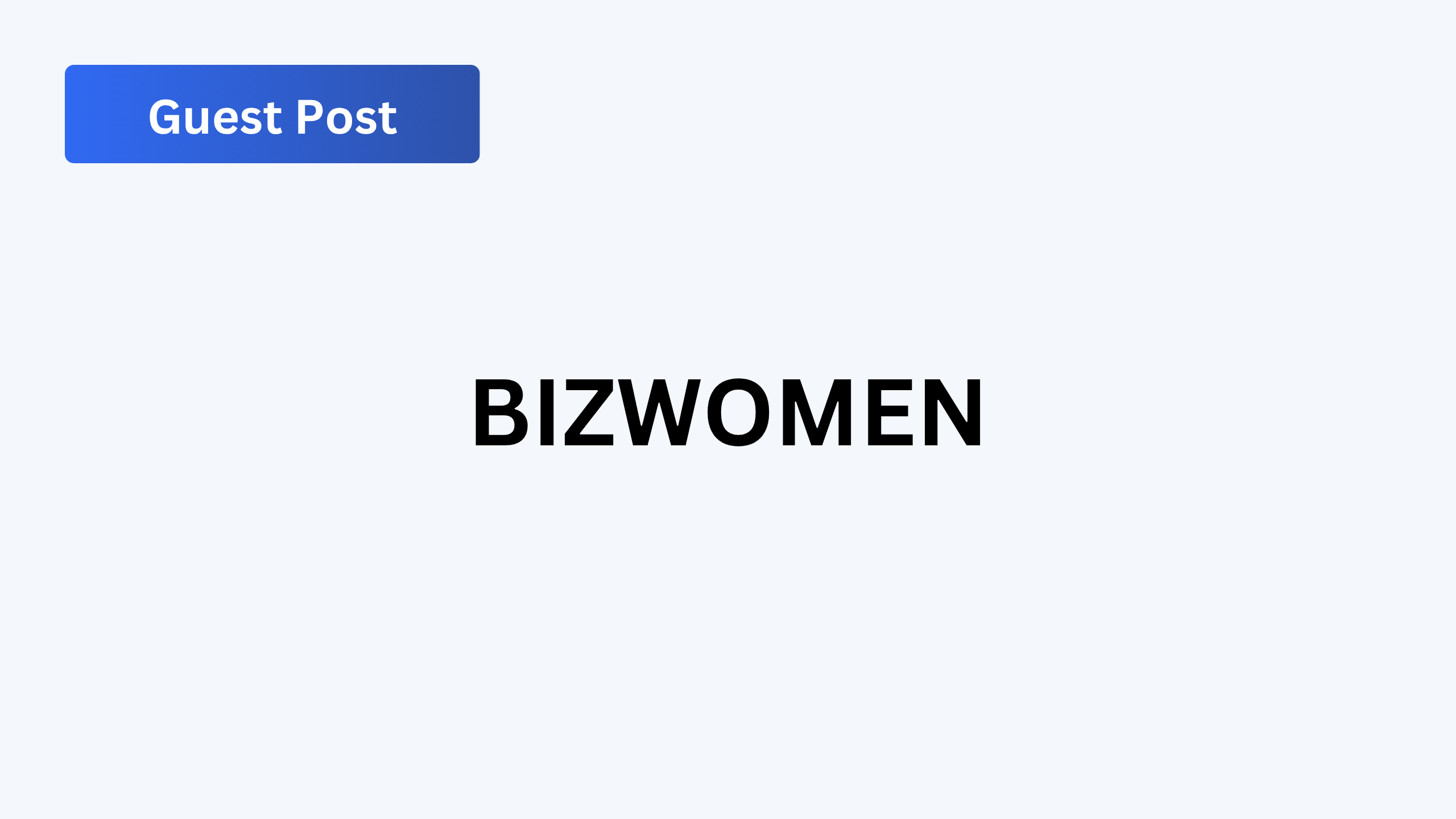 logo for BizWomen journal