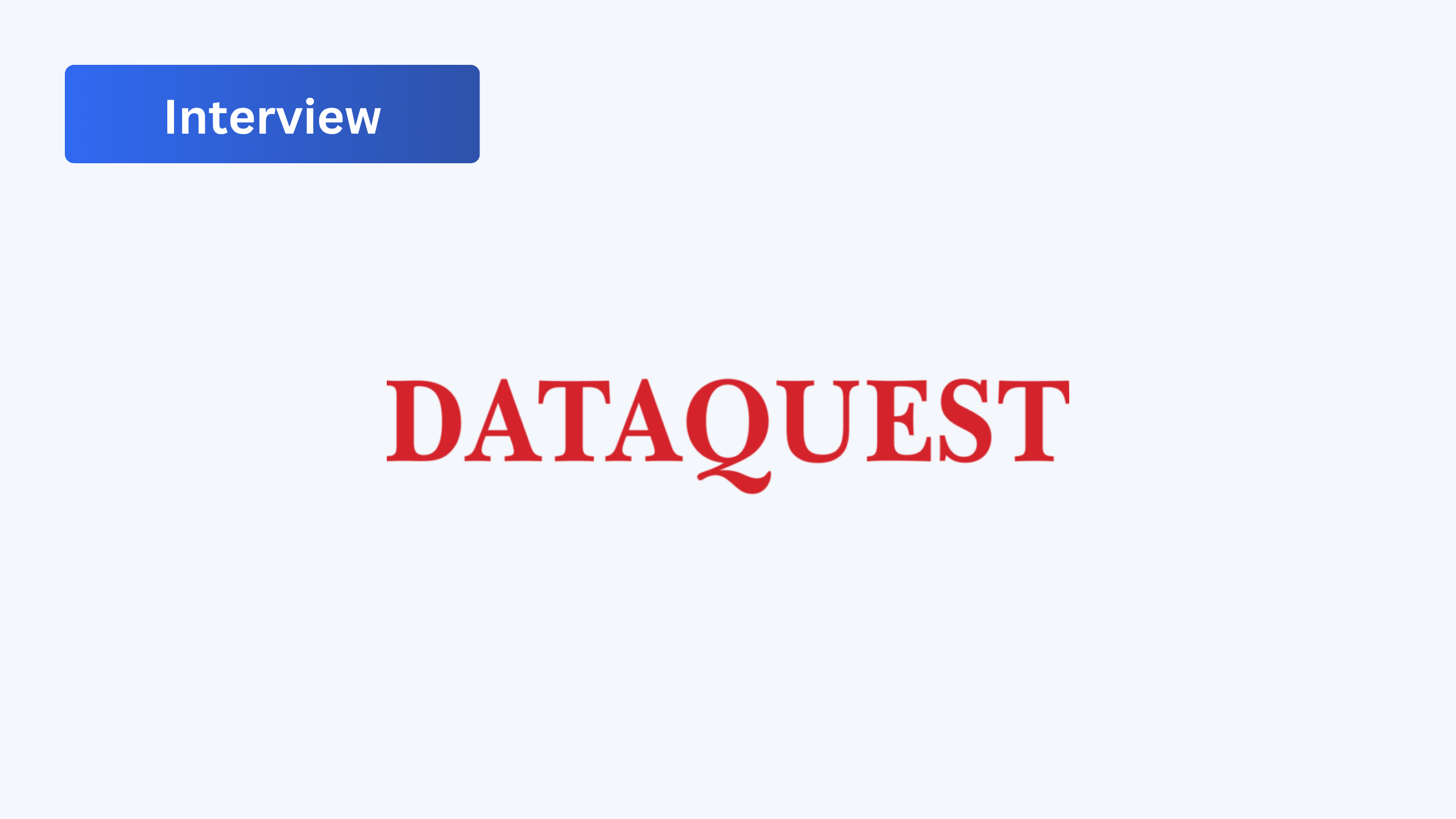 Logo for DataQuest Journal