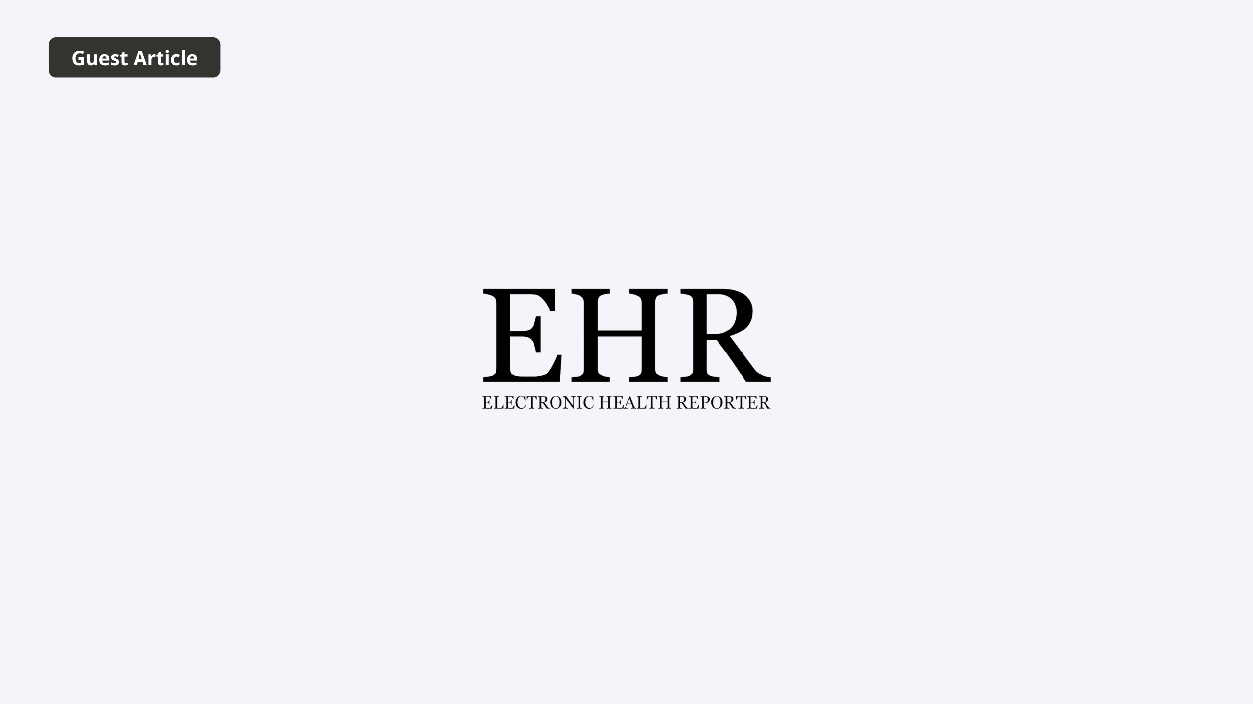 Logo for Electronic Health Record publication