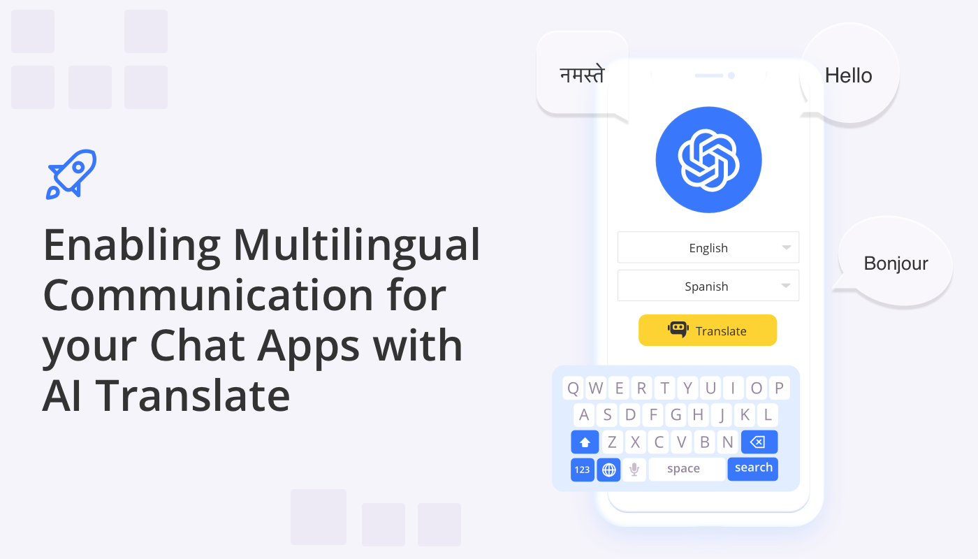 AI translate feature for chat apps