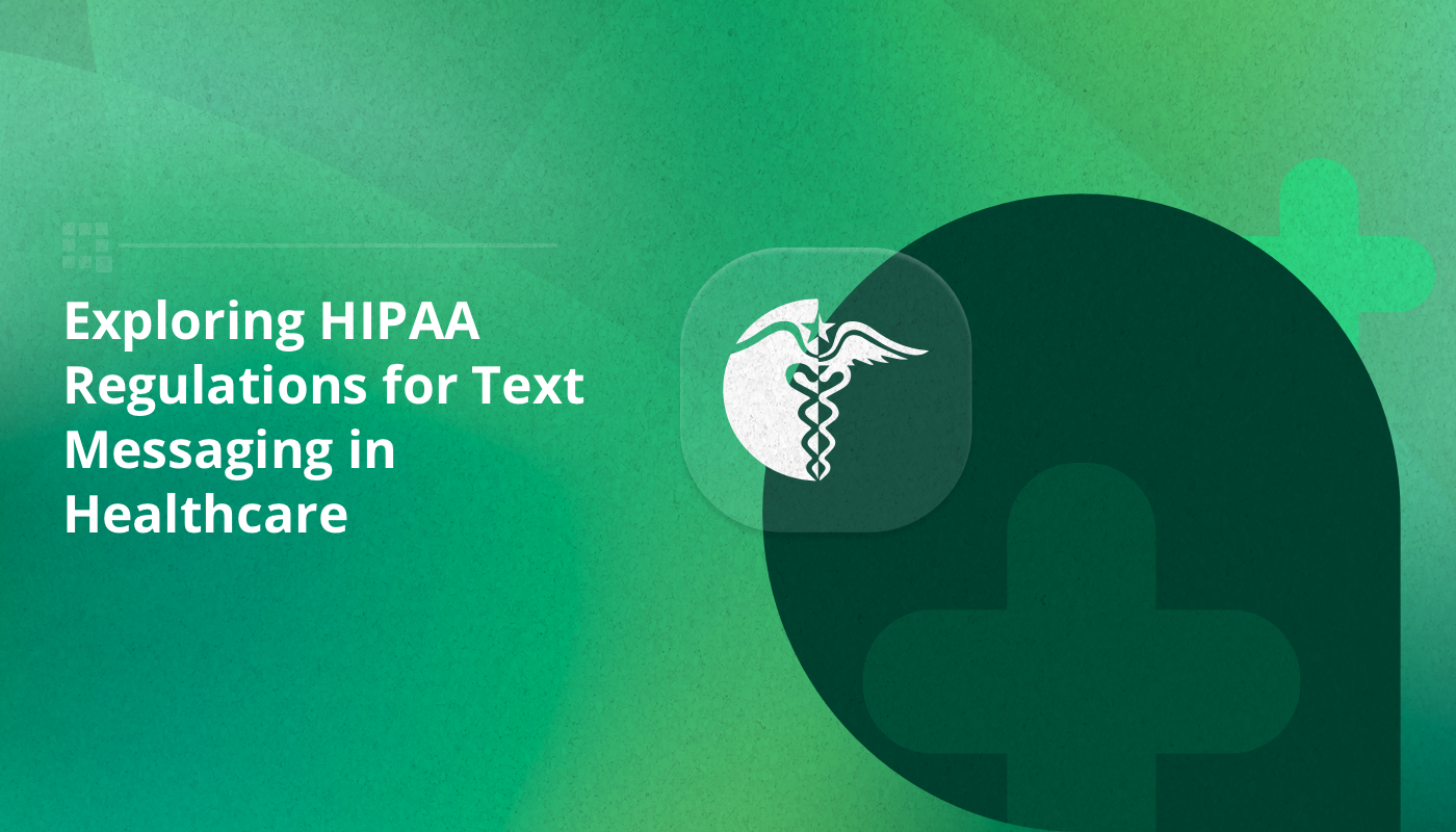 HIPAA icon against a chat message bubble