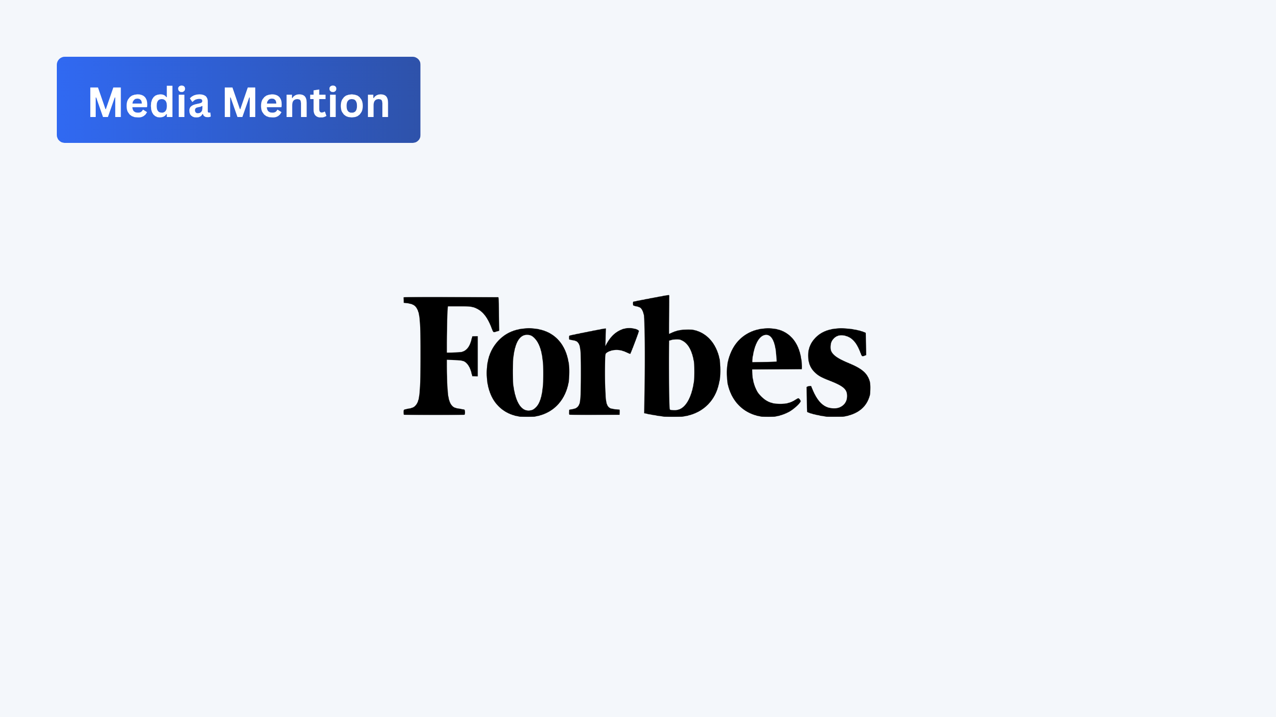Forbes magazine logo against a white background
