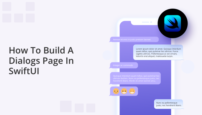 How to build a dialogs page with swiftui