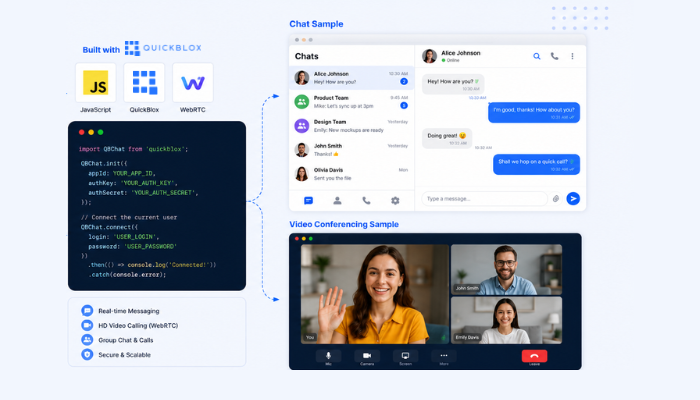 How to Run JavaScript Chat and WebRTC Video Calling Samples