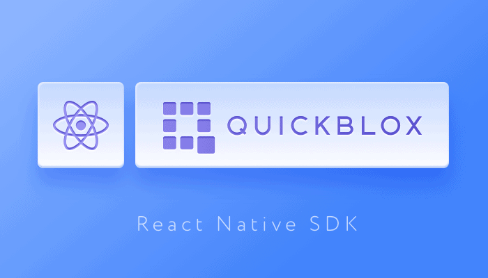Logos for React Native and QuickBlox