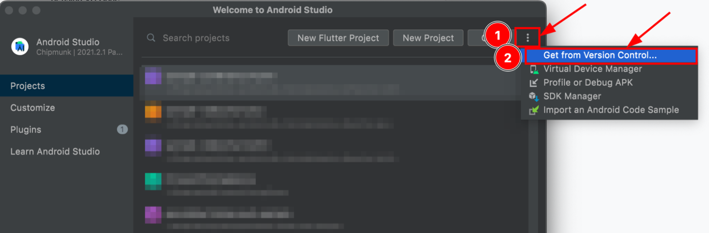 cloning a repository with Android Studio