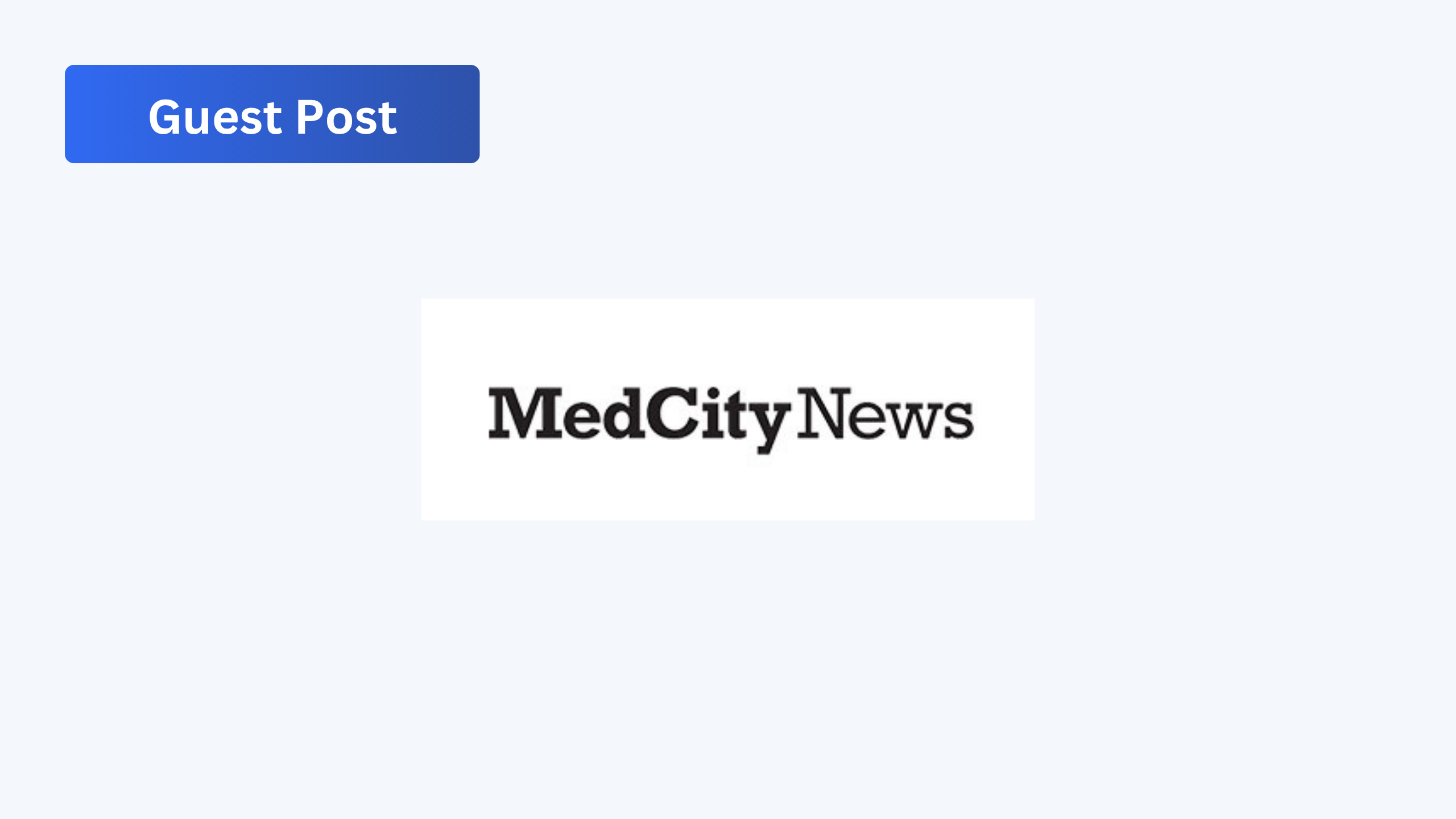 Logo for MedCity journal