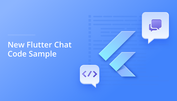 new flutter chat code sample