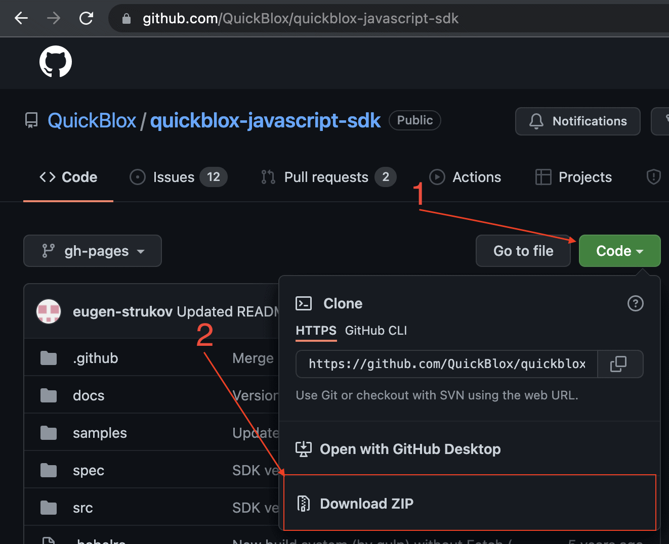 download JavaScript SDK from Github
