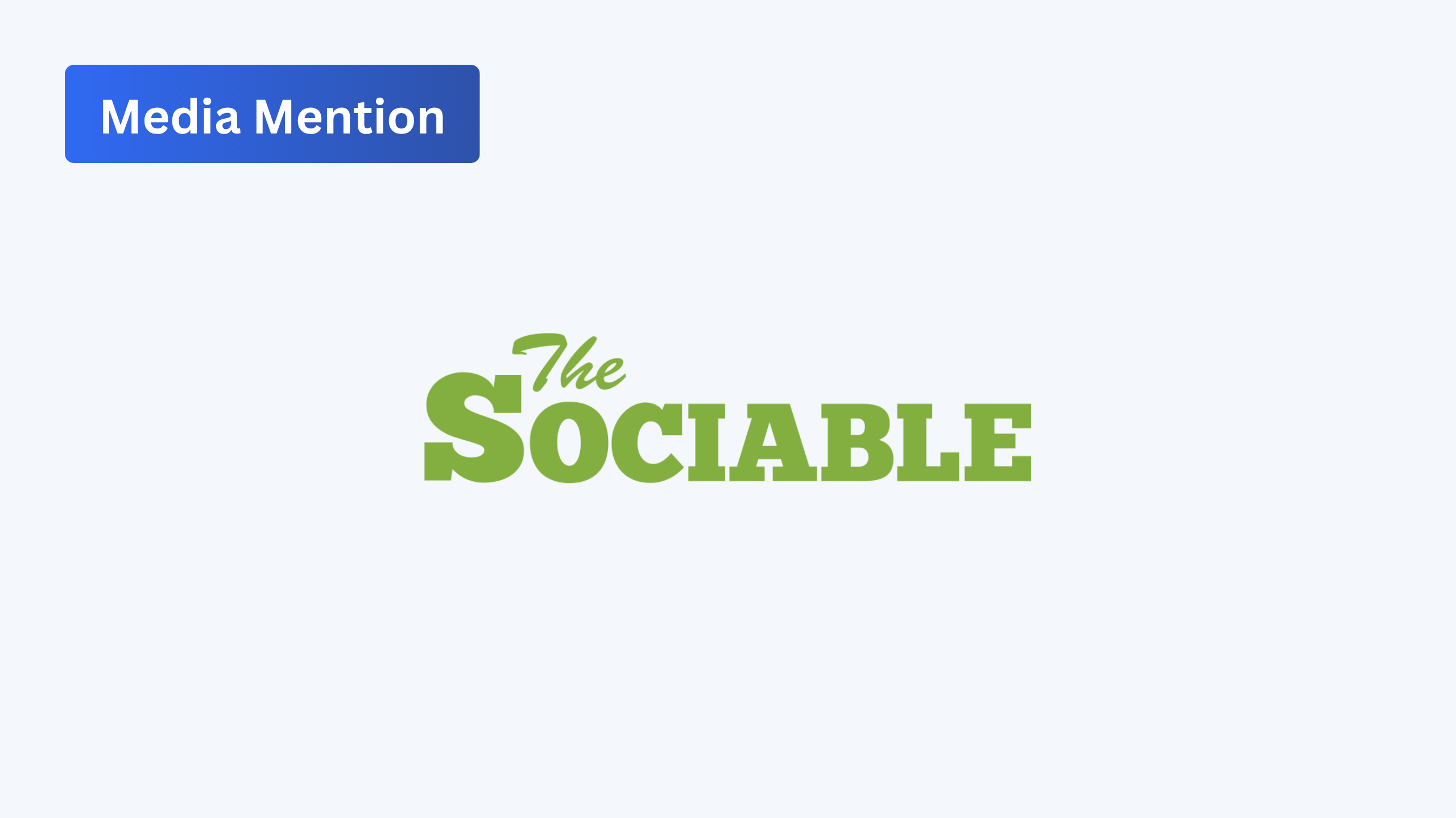 Logo for The Sociable magazine