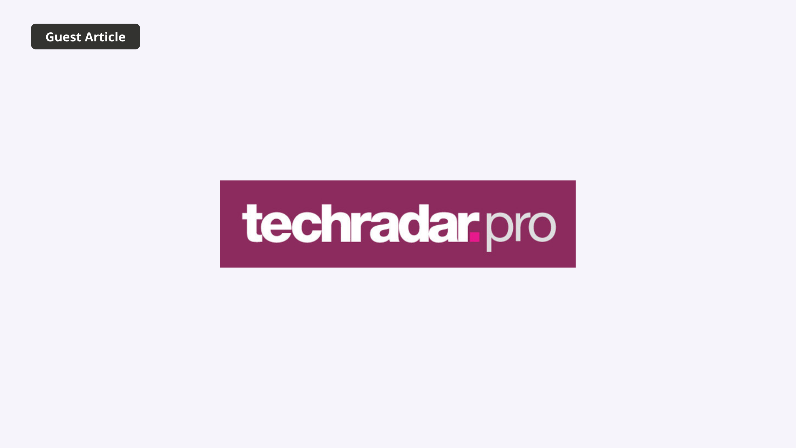 Logo for Techrader Pro journal