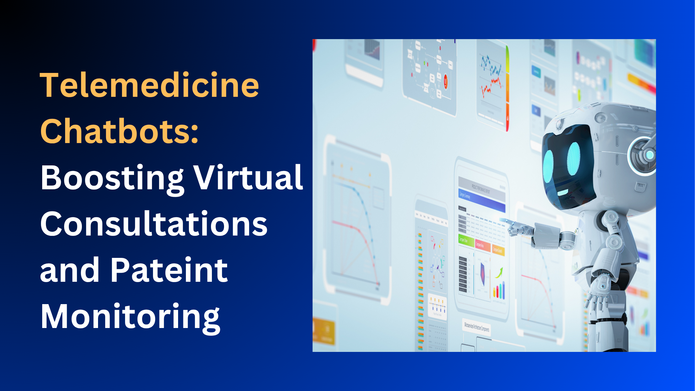 A telemedince chatbot looking at a screen