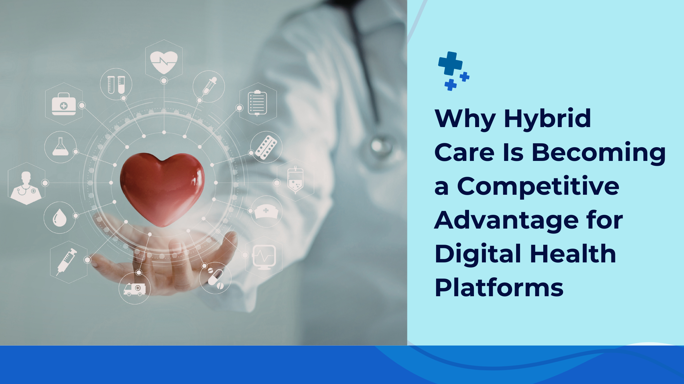 A male doctor holding a heart