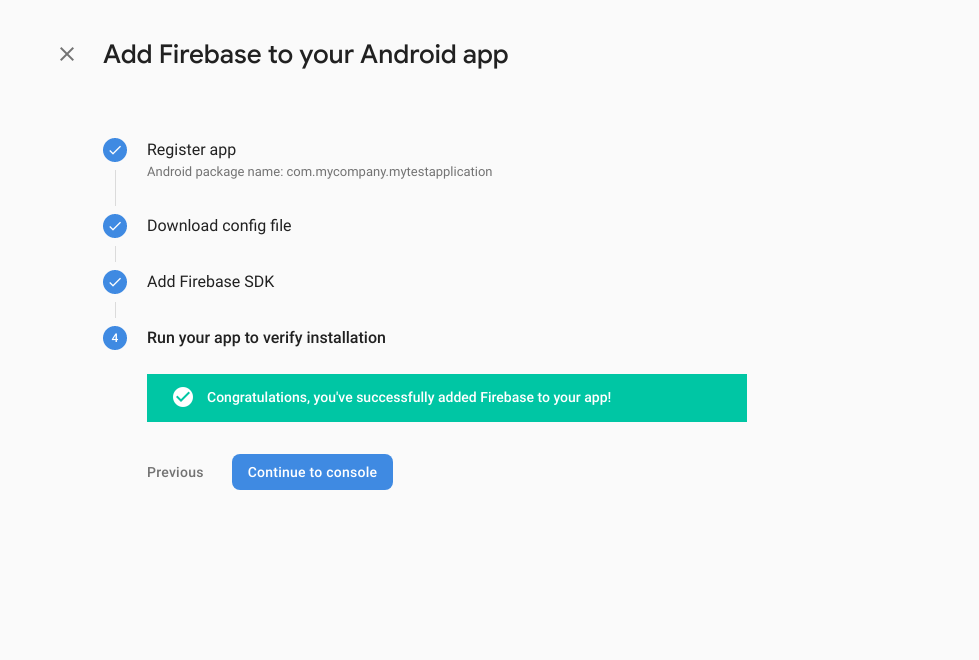 Successfully adding Firebase to your Android App